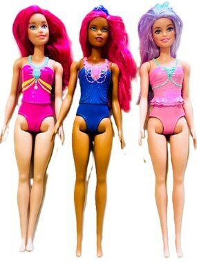 Mattel Barbie Dolls Lot of 3 No Clothes Read